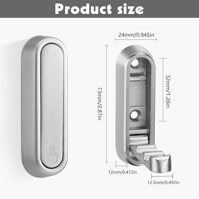 Dntorx Folding Coat Hooks - Image 3