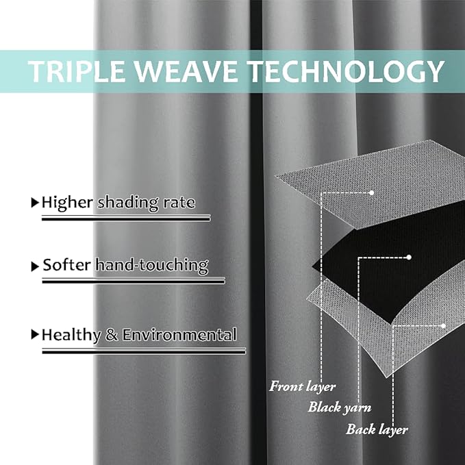 NICETOWN 100% Blackout Curtains - Image 6