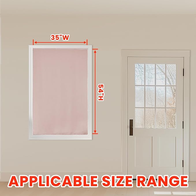 AJAZZ self Adhesive Portable 100% Blackout Curtains Simple and Easy to - Image 5