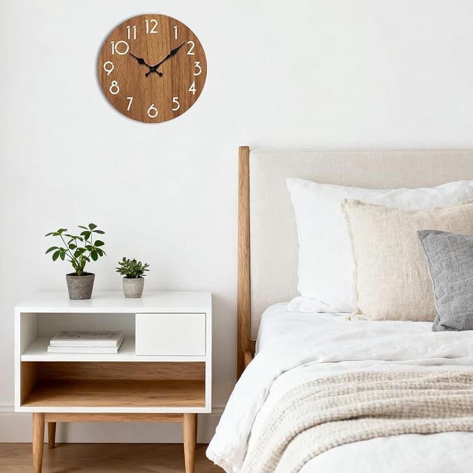 Wall Clock, Modern Wall Clocks Battery Operated, Silent Non Ticking Clock - Image 9