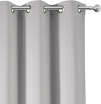 LEMOMO Light Grey Blackout Curtains 34 x 54 Inch Length/Set of 2 Curtain - Image 7