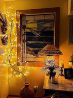 96 LED Willow Vine Lights 6FT Enchanted Wall Decoration Vine Lights 8 Modes - Image 6