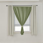 AJAZZ 100% Blackout Shades Window Cover Self Adhesive Curtains Sticky Curtain - Image 7