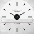Presentime & Co Large Frameless DIY Wall Clock - Image 5