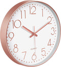 Silent Wall Clocks Battery Operated 8 Inch, Analog Wall Clock by MABPEDO