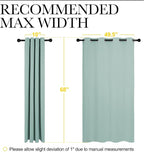 NICETOWN Bedroom Curtain Panels Blackout Draperies, Thermal Insulated Solid - Image 7