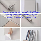 Haimin Fabric Wallpaper Textured Contact Paper Peel and Stick Faux Linen Wall - Image 3
