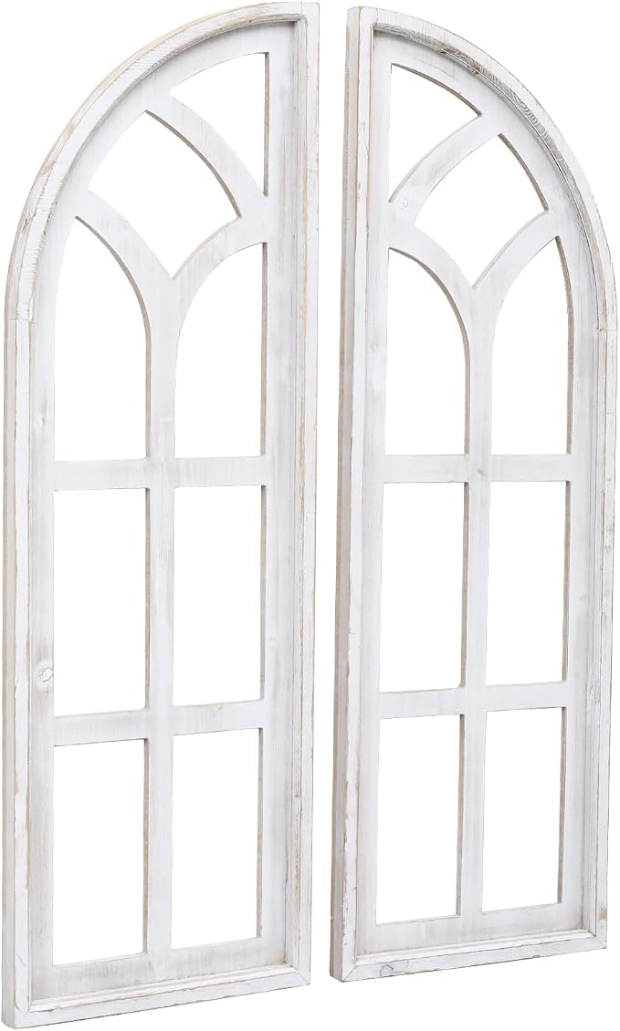 SwallowLiving Set of 2 Cathedral Arch Window Frame Wall Decor - Image 9