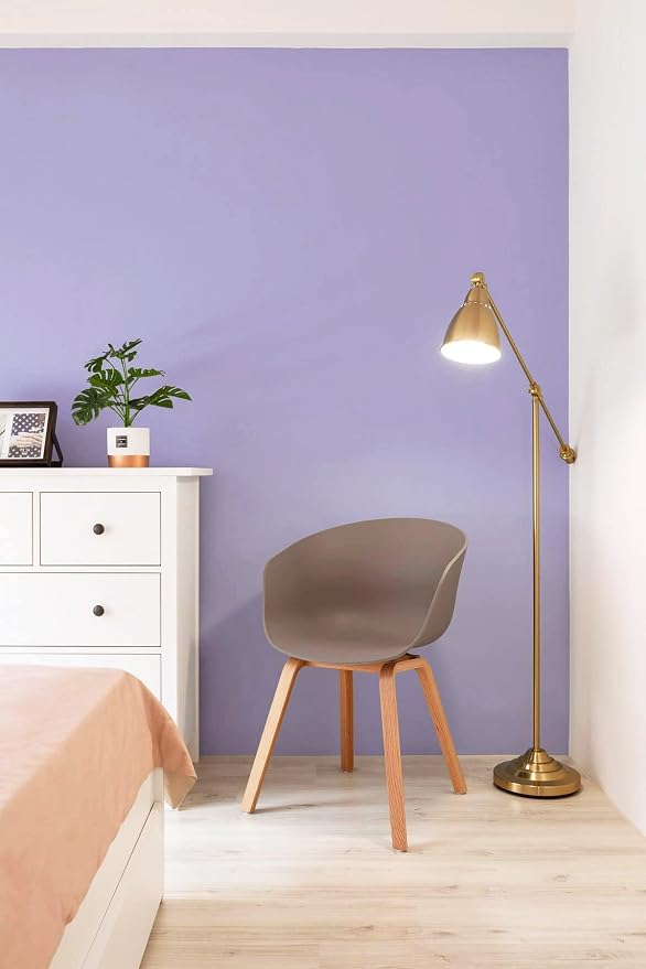 393"x17.7" Peel and Stick Wallpaper Solid Color Purple Contact Paper Self - Image 3