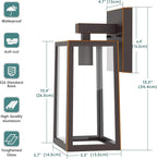 MAXvolador Outdoor Wall Sconce, Large Exterior Waterproof Wall Lantern Light - Image 2
