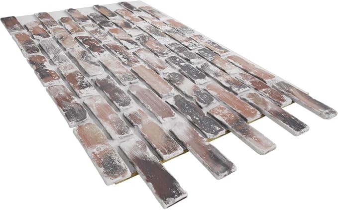 EverStone Aged Brick Faux Brick Panel, 46 7/8" W x 27" H x 1 1/4" D, Farmhouse - Image 6