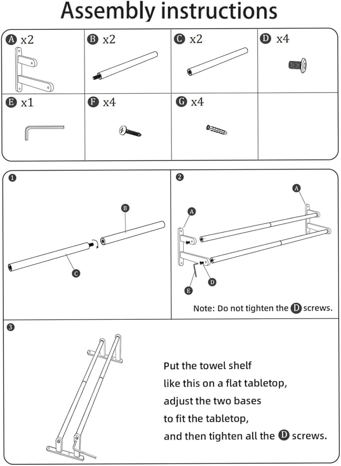 Double Towel Bar 32 Inch, Towel Rack - Image 8