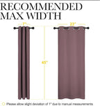 NICETOWN Bedroom Curtain Panels Blackout Draperies, 1 Pair, 29 by 45 inches - Image 7
