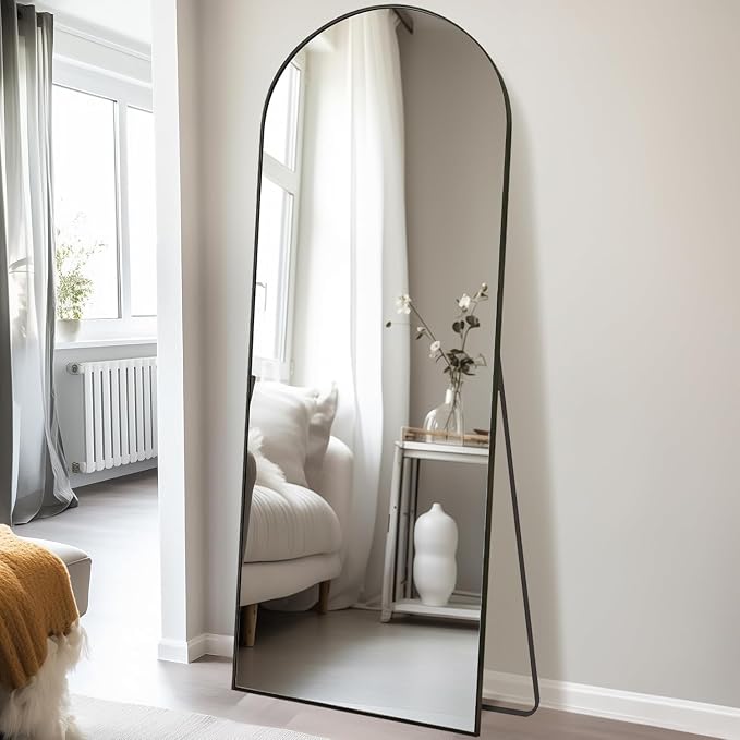 Dewfig Arched Full Length Mirror, Full Body Mirrors - Image 2
