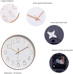 jomparis 12 Inch Battery Operated Silent Non-Ticking Wall Clock, Quality Quartz - Image 5