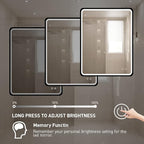 30X36 Inch LED Mirror for Bathroom, Large Wall Mounted Makeup Mirror, Dimmable - Image 5