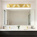 IZORRO LED Modern Bathroom Lights Fixtures, Brushed Glod Acrylic Wall Lighting - Image 7