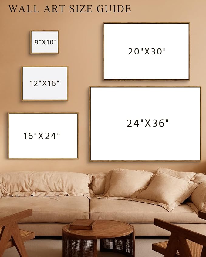 InSimSea Framed Canvas Wall Art Vintage Decor, Classical Landscape Paintings - Image 5