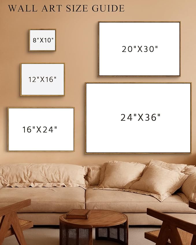 InSimSea Framed Canvas Wall Art Vintage Decor, Flower Large Wall Art, Floral - Image 5