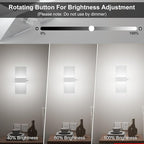 ChangM Modern Wall Sconces Set of Two, 12W Acrylic Led Wall Light, Equipped - Image 2