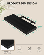WALI Floating Shelves for Wall, 1 Tier Bathroom Storage Shelf Over Toilet - Image 2