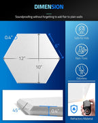ZenSonic 12 Pack Self-adhesive Sound Proof Foam Panels - Image 6