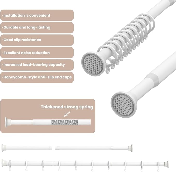 AJAZZ Blackout Curtain with Curtain Rods Included Invisible Accordion Doors - Image 2