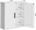Homleke Bathroom Wall Cabinet, Over Toilet Storage Cabinet - Image 3