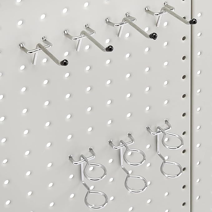 Amazon Basics Rectangular Metal Pegboard Wall Organizer, Tool Storage - Image 3