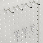 Amazon Basics Rectangular Metal Pegboard Wall Organizer, Tool Storage - Image 3