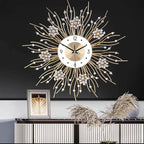 SIN&MI Large Wall Clocks, Silent Sunflower Shape Chic Decorative Wall Clock - Image 5