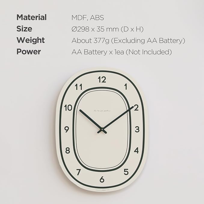 mooas Forest Flatwood Wall Clock - Image 8