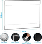 EHWINE 4 Pack 11x17 Wall Mount Acrylic Sign Holder, Horizontal Wall Signs Photo - Image 3