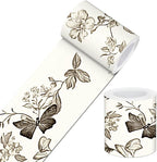 IVN Wallpaper Border Peel and Stick PVC Vintage Butterfly and Floral Design by IVN