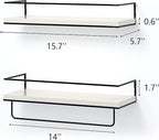 Shario White Floating Shelves - Image 3