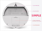 Digital Wall Clock with Date, Indoor Temperature, Battery-Operated Digital Clock - Image 3