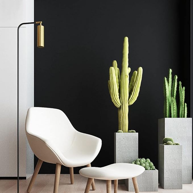 Arthome 35.4''x120'' Black Contact Paper, Self Adhesive Wallpaper Waterproof - Image 2