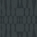 Tempaper Textured Blue Faux Grasscloth Geo Removable Peel and Stick Wallpaper by TempaperCo