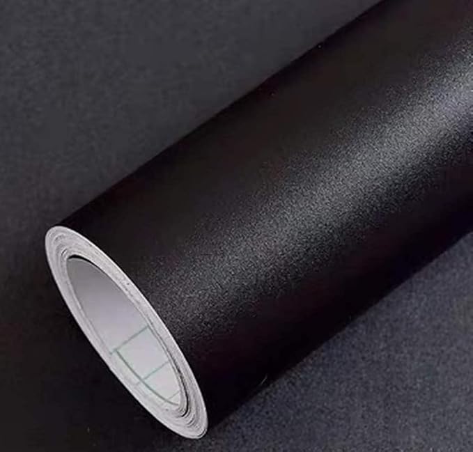 Yancorp 31.5"x394" Matte Black Contact Paper Peel and Stick Wallpaper Removable by YancorpHomeDecor