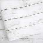 Wood Contact Paper White Gray 17.7"X 275"Thickened Peel and Stick Wallpaper by Abyssaly