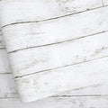 Abyssaly Wood Contact Paper White Gray 17.71" X 708.7" Self-Adhesive Removable by Abyssaly
