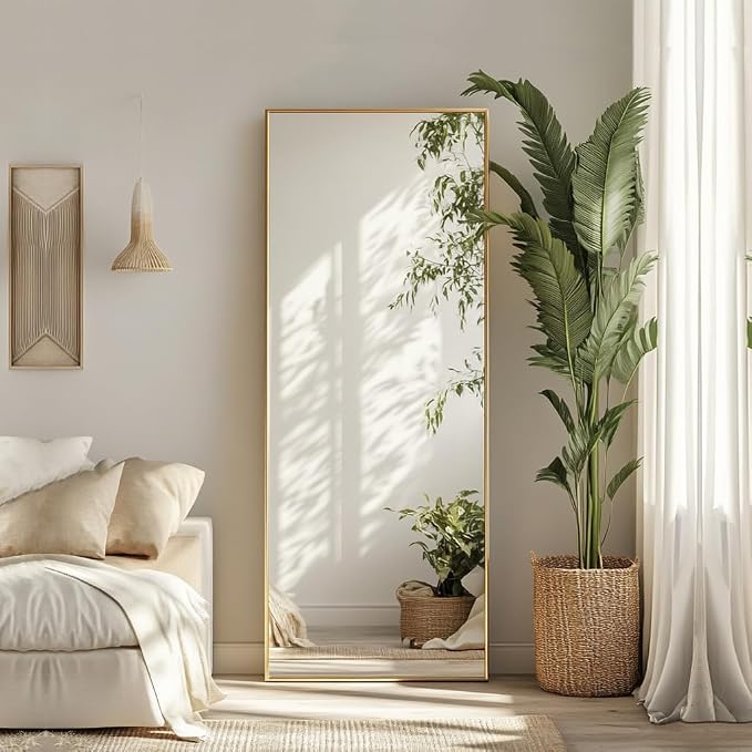 Sunniry Gold Full Length Mirror 56x18 inch, Standing Mirror Full Length - Image 7