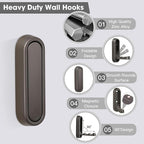 Dntorx Folding Coat Hooks - Image 3