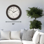 18 inch Outdoor Clocks for Patio Large Waterproof - Image 6