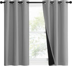 NICETOWN Full Shade Curtain Panels, Pair of Energy Smart & Noise Blocking Out - Image 2