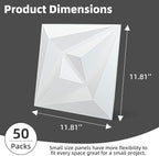 AMZDEPOT 50 Pack 3D Wall Panels - Image 3