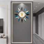 Large Metal Decorative Wall Clocks Silent Non-Ticking, 3D Modern Art Clock Home - Image 3