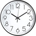 JUSTUP 8in Non-Ticking Wall Clock, Silent Battery Operated Wall Clock by Justup