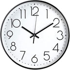 JUSTUP 8in Non-Ticking Wall Clock, Silent Battery Operated Wall Clock by Justup