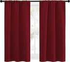 NICETOWN 50inch Curtains for Small Windows, Thermal Insulated Privacy Short - Image 2